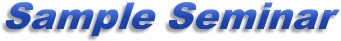 Sample Seminar